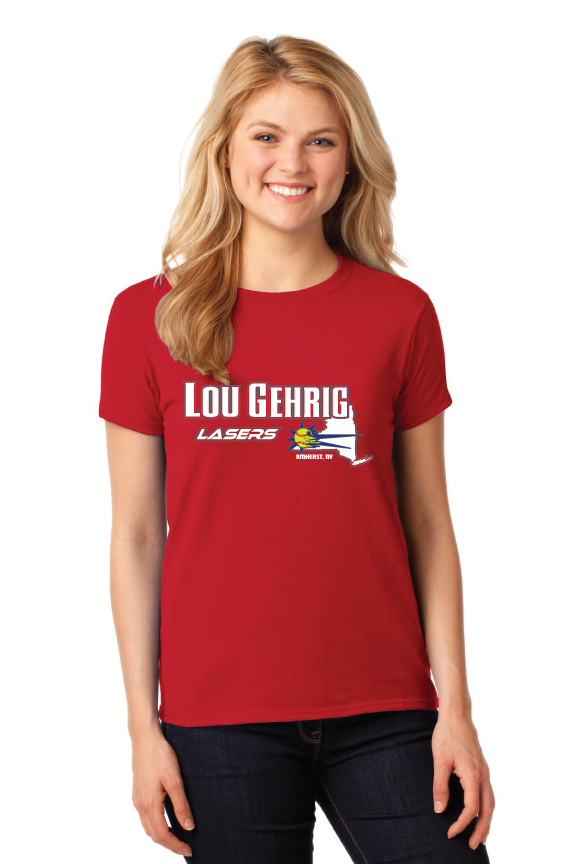 Custom T-Shirts  for Lou Gehrig Lasers Softball