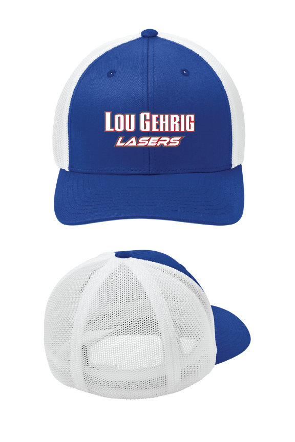 Custom Caps for Lou Gehrig Lasers Softball