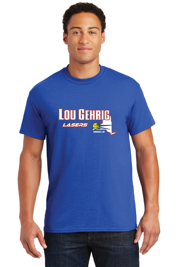 Custom T-Shirts  for Lou Gehrig Lasers Softball