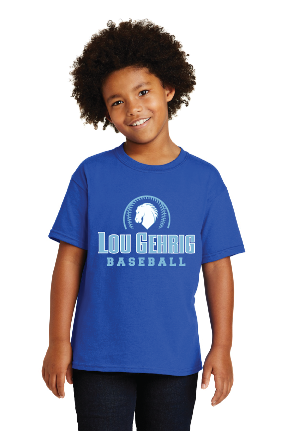 Custom T-Shirts  for Lou Gehrig Iron Horse Baseball