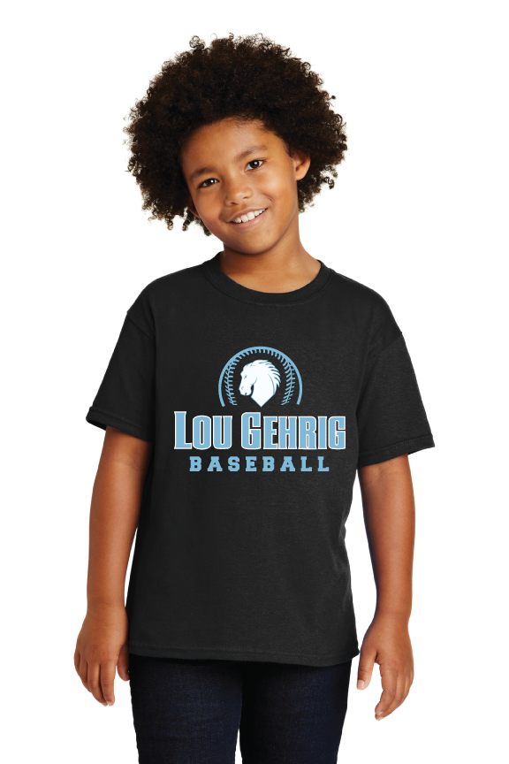Custom T-Shirts  for Lou Gehrig Iron Horse Baseball