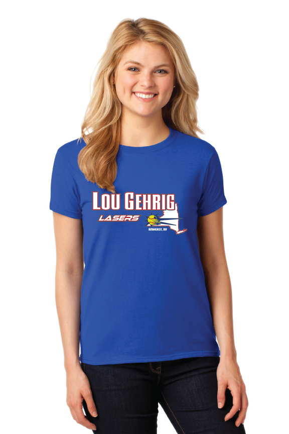 Custom T-Shirts  for Lou Gehrig Lasers Softball