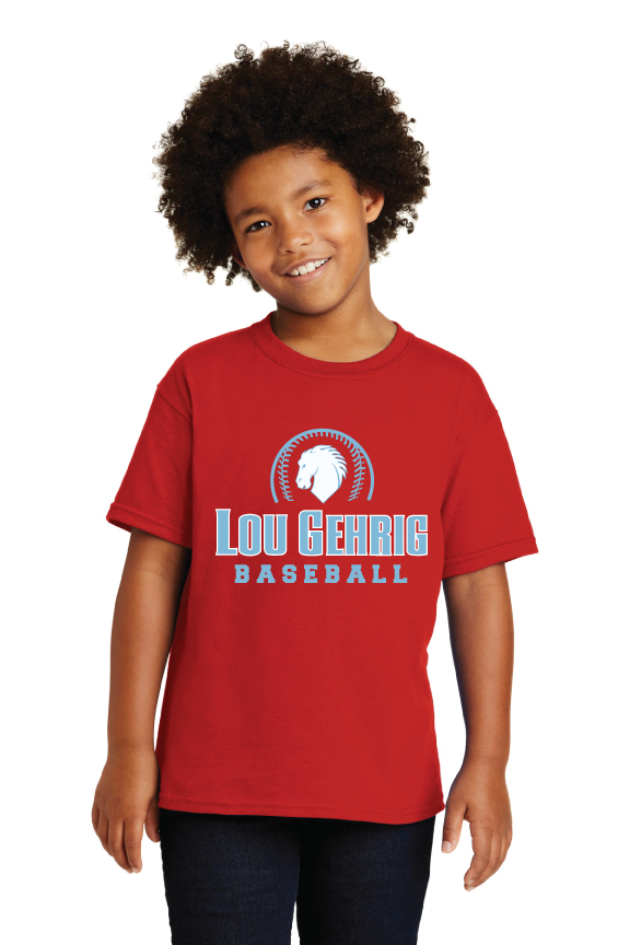 Custom T-Shirts  for Lou Gehrig Iron Horse Baseball