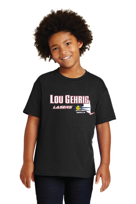 Custom T-Shirts  for Lou Gehrig Lasers Softball