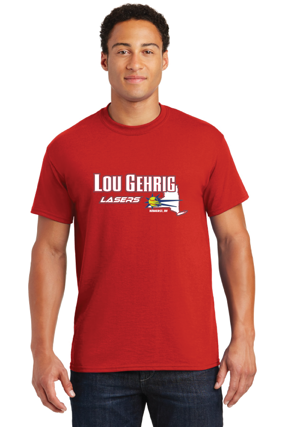 Custom T-Shirts  for Lou Gehrig Lasers Softball