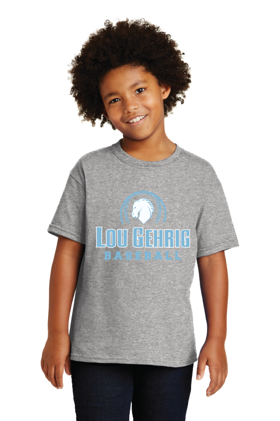 Custom T-Shirts  for Lou Gehrig Iron Horse Baseball