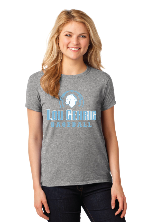 Custom T-Shirts  for Lou Gehrig Iron Horse Baseball
