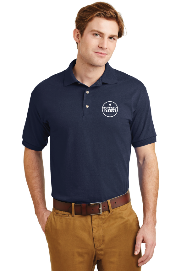 Custom Polos/Knits for Buffalo Pug and Small Breed Rescue